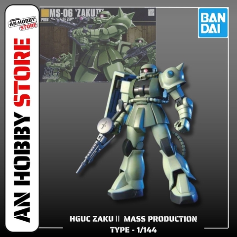 [HÀNG SẴN] BANDAI MÔ HÌNH LẮP RÁP HG 1/144 ZAKUⅡ MASS PRODUCTION TYPE