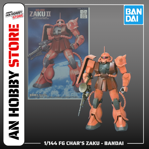 [HÀNG SẴN] BANDAI MÔ HÌNH LẮP RÁP 1/144 FG CHAR'S ZAKU CHÍNH HÃNG