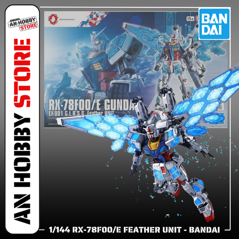 [HÀNG SẴN] BANDAI MÔ HÌNH LẮP RÁP HG 1/144 RX-78F00/E GUNDAM (EX-001 G.L.R.S.S. Feather UNIT) CHÍNH HÃNG