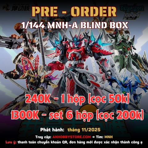 [HÀNG ĐẶT TRƯỚC] MÔ HÌNH LẮP RÁP BLIND BOX MOTOR NUCLEAR 1/144 MNH-A