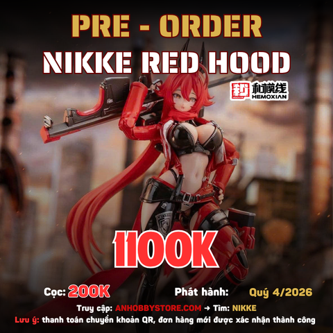 [HÀNG ĐẶT TRƯỚC] MÔ HÌNH LẮP RÁP HEMOXIAN 1/12 NIKKE RED HOOD - 2 BODY (CÓ QUÀ ĐỢT 1)