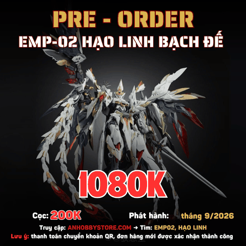 [HÀNG ĐẶT TRƯỚC] MÔ HÌNH LẮP RÁP GS TOYS EMP-02 HẠO LINH BẠCH ĐẾ