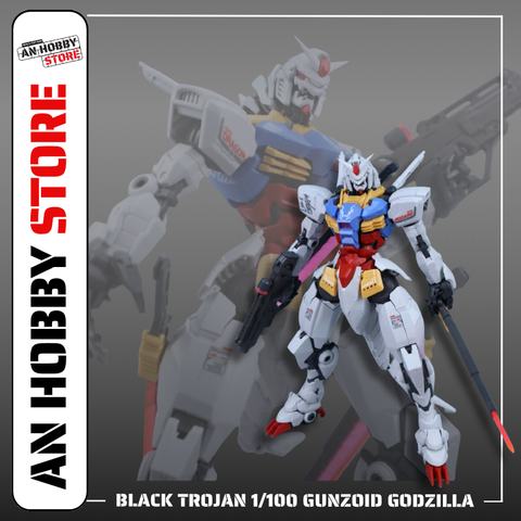 [HÀNG SẴN] MÔ HÌNH LẮP RÁP BLACK TROJAN 1/100 GUNZOID GODZILLA MG RX78-2