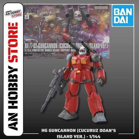 [HÀNG SẴN] BANDAI MÔ HÌNH LẮP RÁP HG 1/144 GUNCANNON (CUCURUZ DOAN’S ISLAND Ver.)