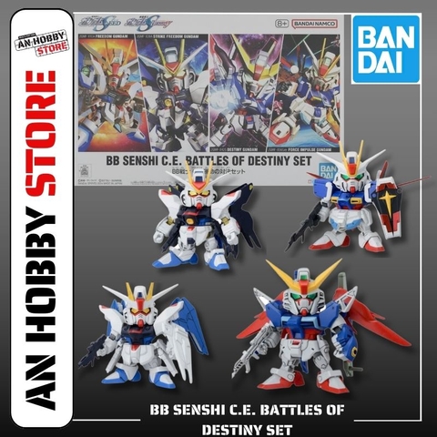 [HÀNG SẴN] BANDAI MÔ HÌNH LẮP RÁP SD BB SENSHI C.E. BATTLES OF DESTINY SET CHÍNH HÃNG