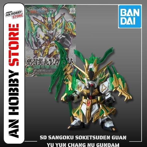 [HÀNG CÓ SẴN] BANDAI MÔ HÌNH LẮP RÁP SD SANGOKU SOKETSUDEN Guan Yu Yun Chang NU GUNDAM