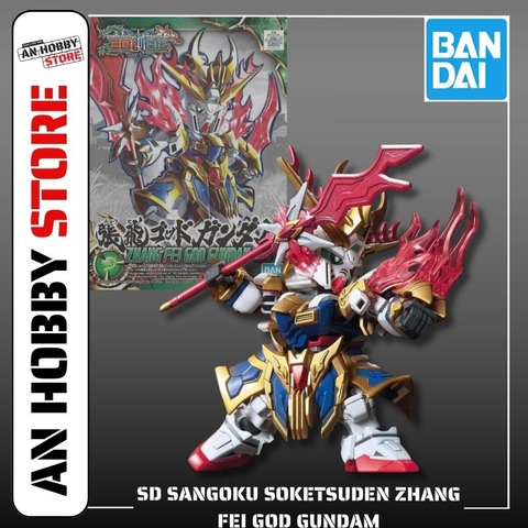 [HÀNG CÓ SẴN] BANDAI MÔ HÌNH LẮP RÁP SD SANGOKU SOKETSUDEN Zhang Fei GOD GUNDAM