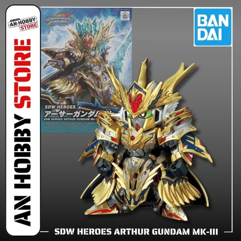 [HÀNG CÓ SẴN] BANDAI MÔ HÌNH LẮP RÁP SD HEROES ARTHUR GUNDAM Mk-III