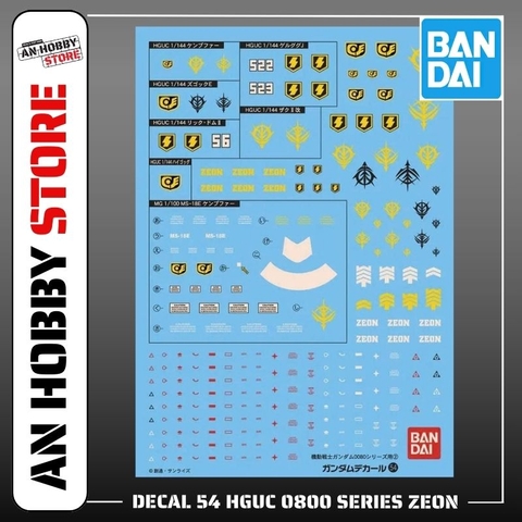 [HÀNG SẴN] BANDAI DECAL MÔ HÌNH GUNDAM HGUC 0800 SERIES