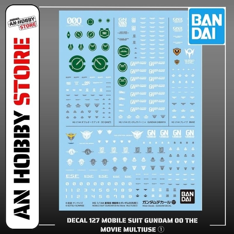 [HÀNG SẴN] BANDAI DECAL MÔ HÌNH MOBILE SUIT GUNDAM 00 the Movie MULTIUSE