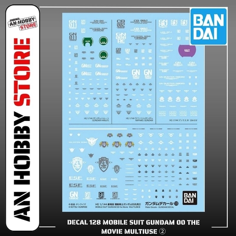 [HÀNG SẴN] BANDAI DECAL MÔ HÌNH MOBILE SUIT GUNDAM 00 the Movie MULTIUSE