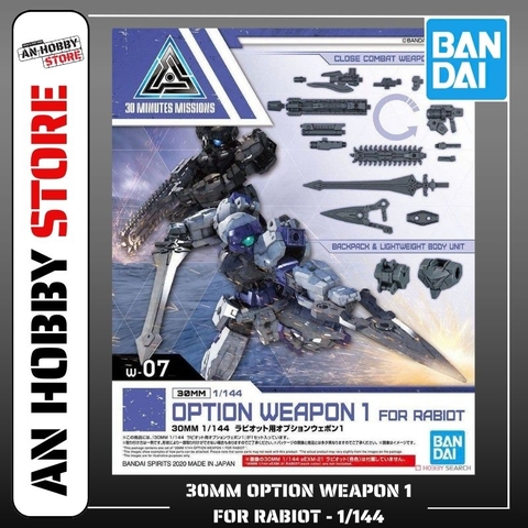 [HÀNG SẴN] BANDAI PHỤ KIỆN MÔ HÌNH 1/144 30MM 1/144 OPTION WEAPON 1 FOR RABIOT
