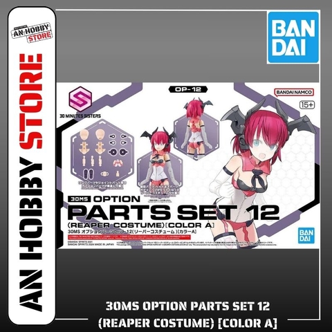 [HÀNG CÓ SẴN] BANDAI PHỤ KIỆN MÔ HÌNH 30MS OPTION PARTS SET 12 (REAPER COSTUME) [COLOR A]