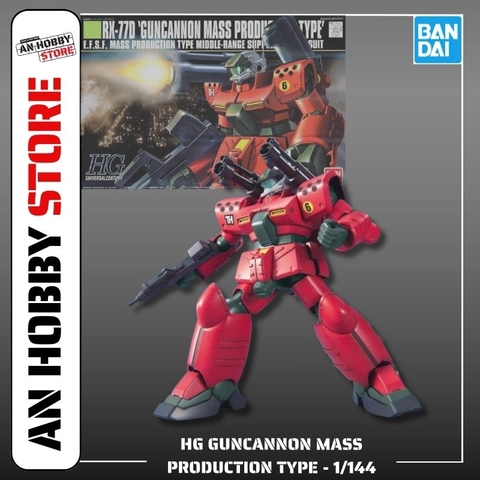 [HÀNG SẴN] BANDAI MÔ HÌNH LẮP RÁP HG 1/144 GUNCANNON MASS PRODUCTION TYPE