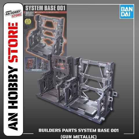 [HÀNG SẴN] BANDAI PHỤ KIỆN MÔ HÌNH BUILDERS PARTS SYSTEM BASE 001 (GUN METALLIC)