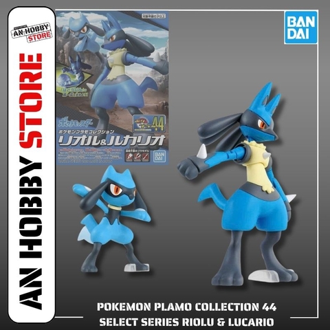 [HÀNG CÓ SẴN] Mô hình lắp ráp Pokemon Plastic Model Collection 44 Select Series Riolu & Lucario Plastic model Bandai
