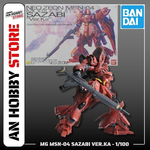 BANDAI MÔ HÌNH LẮP RÁP MG 1/100 MSN-04 SAZABI Ver.Ka CHÍNH HÃNG