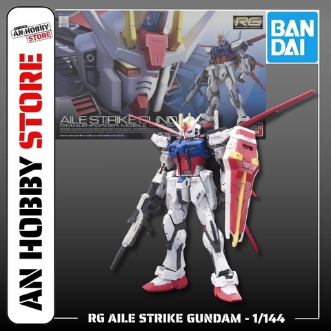 [HÀNG CÓ SẴN] Mô Hình Lắp Ráp RG 1/144 Aile Strike Gundam BANDAI