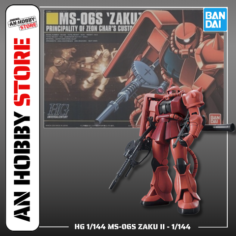 [HÀNG SẴN] BANDAI MÔ HÌNH LẮP RÁP 1/144 HGUC MS-06S ZAKUⅡ