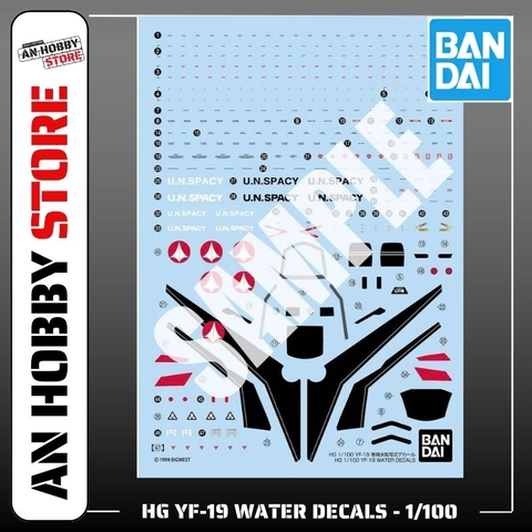 [HÀNG SẴN] BANDAI PHỤ KIỆN MÔ HÌNH HG 1/100 YF-19 WATER DECALS