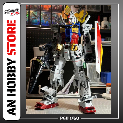 [HÀNG SẴN] MÔ HÌNH LẮP RÁP PGU 1/60 RX78-2 UNLEASHED DABAN MODEL (TẶNG DECAL NƯỚC)