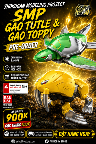 [HÀNG ĐẶT TRƯỚC] BANDAI MÔ HÌNH LẮP RÁP SMP GAO TURTLE & GAO TOPPY