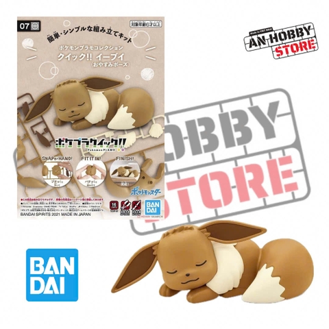 [HÀNG SẴN] BANDAI MÔ HÌNH LẮP RÁP Pokémon PLAMO COLLECTION QUICK!! 07 Eevee (Sleeping Pose)