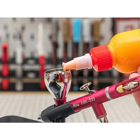 DỤNG CỤ HOBBY MIO - BÌNH NHỰA PHA SƠN BẢN 2.0 (TẶNG KÈM BI NHỰA)
