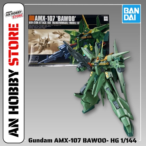 [HÀNG SẴN] BANDAI MÔ HÌNH LẮP RÁP 1/144 HG AMX-107 BAWOO (MASS PRODUCTION) CHÍNH HÃNG