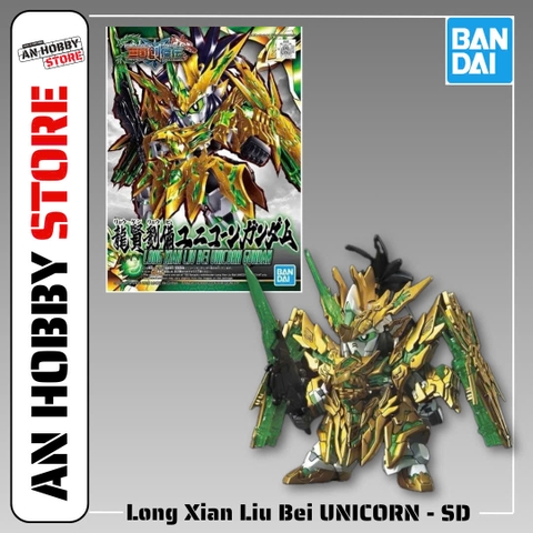 MÔ HÌNH LẮP RÁP SD SANGOKU SOKETSUDEN Long Xian Liu Bei UNICORN GUNDAM CHÍNH HÃNG