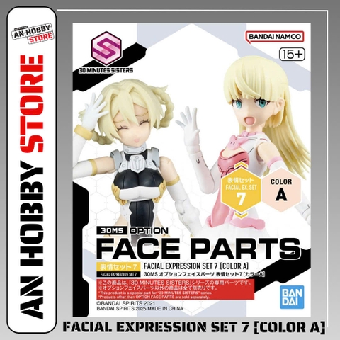 [PHỤ KIỆN] BANDAI 30MS OPTION FACE PARTS FACIAL EXPRESSION SET 7 [COLOR A] CHÍNH HÃNG