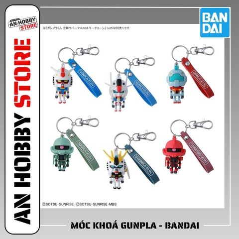 [MÓC KHOÁ] BANDAI GUNPLA-KUN 3D RUBBER MASCOT KEYCHAIN CHÍNH HÃNG