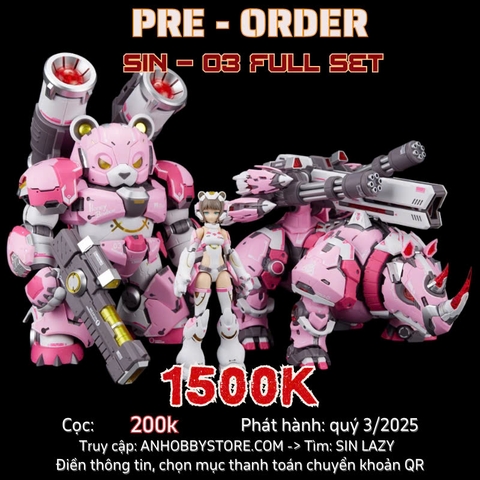 [HÀNG ĐẶT TRƯỚC] MÔ HÌNH LẮP RÁP SIN 03 LAZY SET EDITION