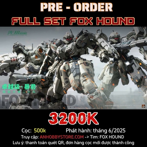 [HÀNG ĐẶT TRƯỚC] MOSHOW BỘ 3 CHIẾN BINH Fox Hound Tyrant