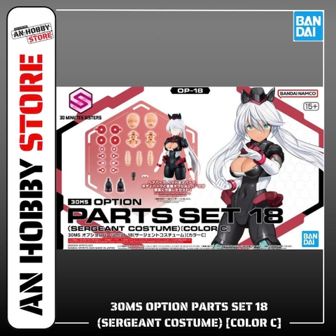 [HÀNG SẴN] BANDAI PHỤ KIỆN MÔ HÌNH 30MS OPTION PARTS SET 18 (SERGEANT COSTUME) [COLOR C]