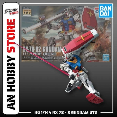 BANDAI HG 1/144 RX-78-02 GUNDAM (GUNDAM THE ORIGIN VER) GTO