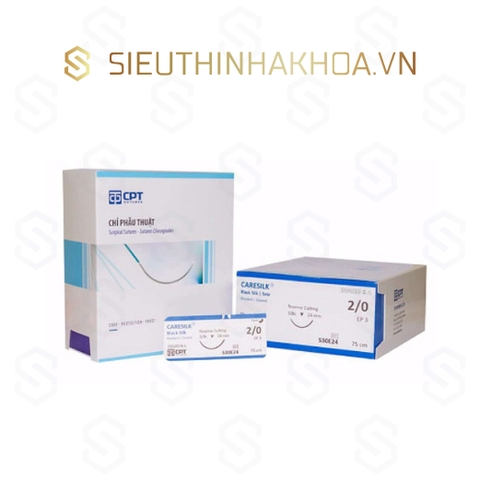 Chỉ Khâu Không Tiêu Black Silk