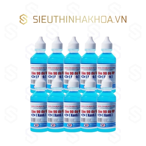 Cồn Y Tế Lốc 90 Độ Xanh (10 Chai/ Lốc)