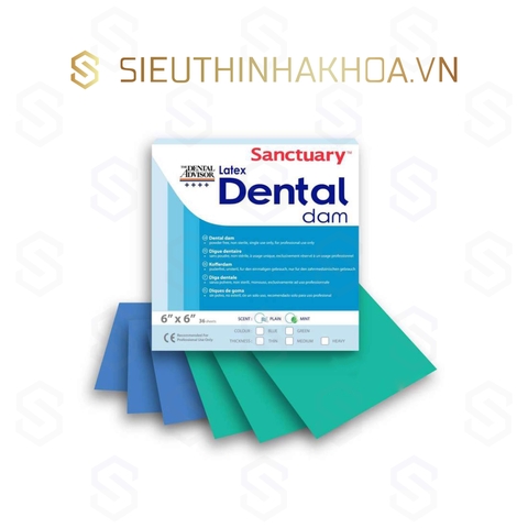 Đê Cao Su Latex Dental Dam Sanctuary Hương Bạc Hà