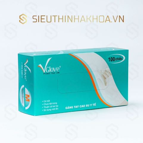 Găng Tay Y Tế Latex Vglove 5.0 (Có Bột)