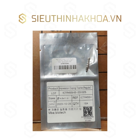 Impression Coping Tranfer Regular (Trụ Lấy Dấu Răng Đóng Regular )