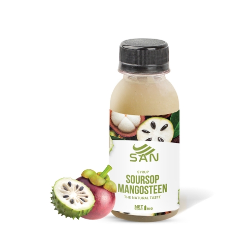 SYRUP MÃNG CẦU MĂNG CỤT Chai 100ml (Trái Cây Tự Nhiên - Hương Thơm, Màu Sắc Nổi Bật)