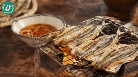 Khô Cá Chỉ Vàng Xếp Dây Thơm Ngon, Tiện Bảo Quản Và Chế Biến