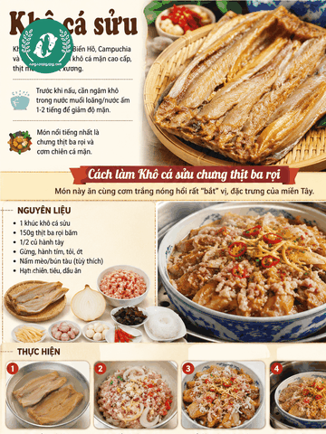 Khô Cá Sửu – Đặc Sản Mặn Mà, Mềm Bùi Của Vùng Châu Đốc