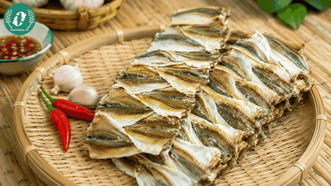 Khô Cá Chỉ Vàng Xếp Dây Thơm Ngon, Tiện Bảo Quản Và Chế Biến