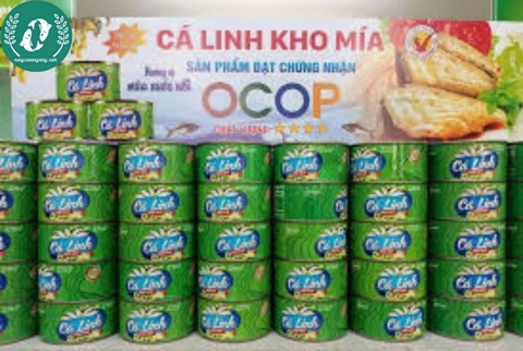Cá linh đóng hộp (lon) đặc sản