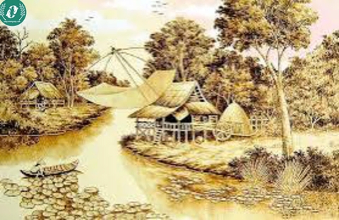 Tranh lá thốt nốt