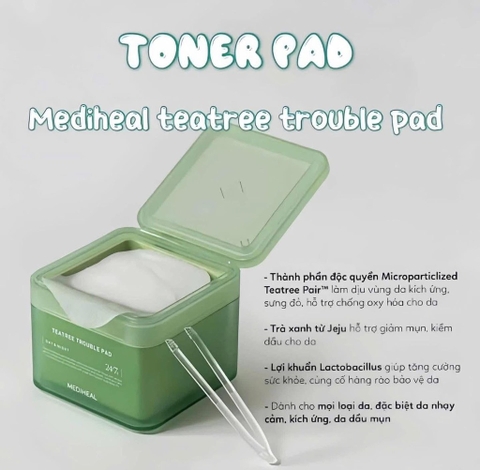 Toner pad Mediheal #Xanh lá sale