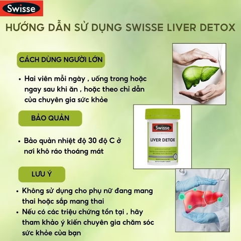 [TPCN] Swisse Liver Detox thải độc gan (120v)