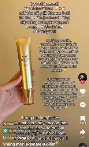 Kem mắt AHC Age Defense 40ml